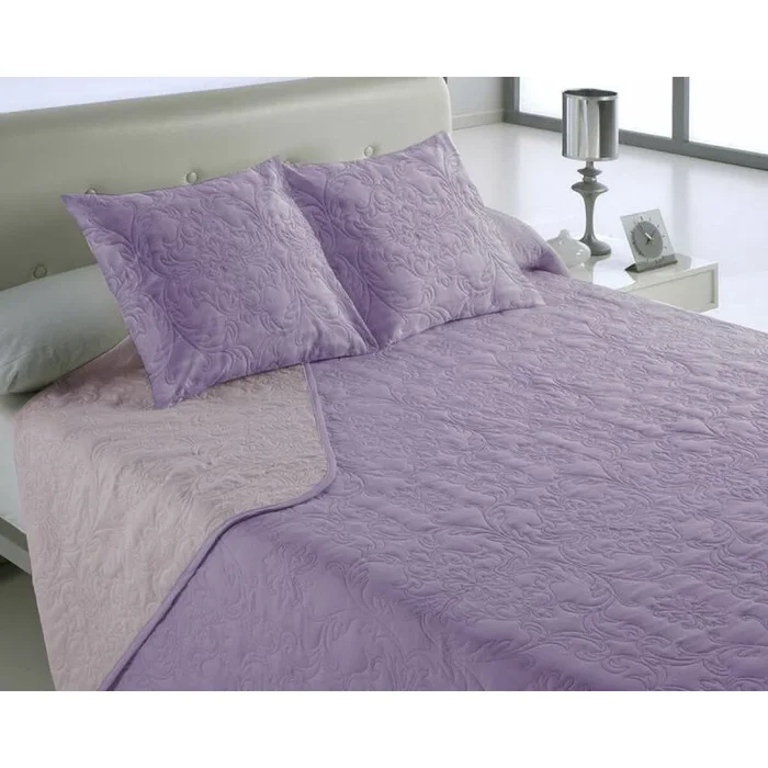 Casa Campo Colcha Bouti+Coj. Vegas Granate Cama 135 (270 x 260 + 2/50 x 50 cm)