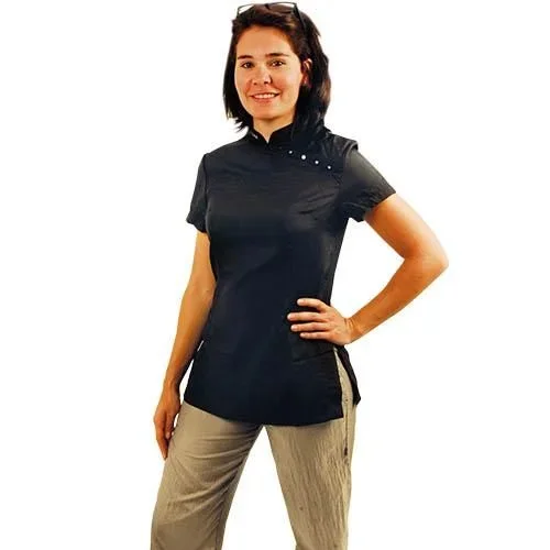 Casaca peluquería Elba negra ELBA NEGRA L Contorno 104 cm.