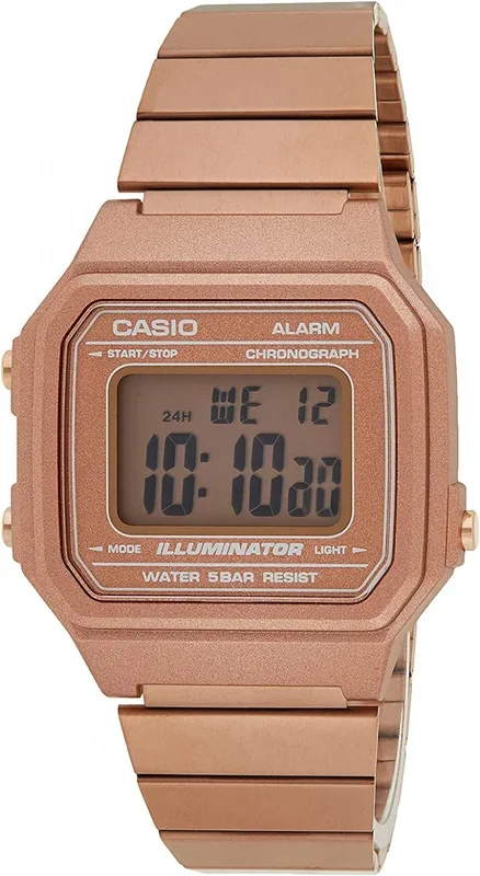 Casio Reloj Unisex Digital Cuarzo con Correa de Acero Inoxidable B-650WC-5A