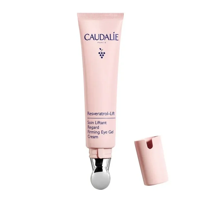 Caudalie Resveratrol-Lift – Crema de gel reafirmante para ojos, crema de ojos con retinol alternativa para las arrugas, 15 ml