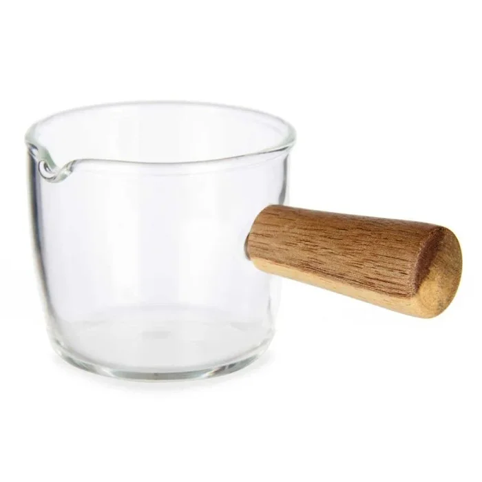 Cazo transparente vidrio de borosilicato (6 x 5 x 10,5 cm)