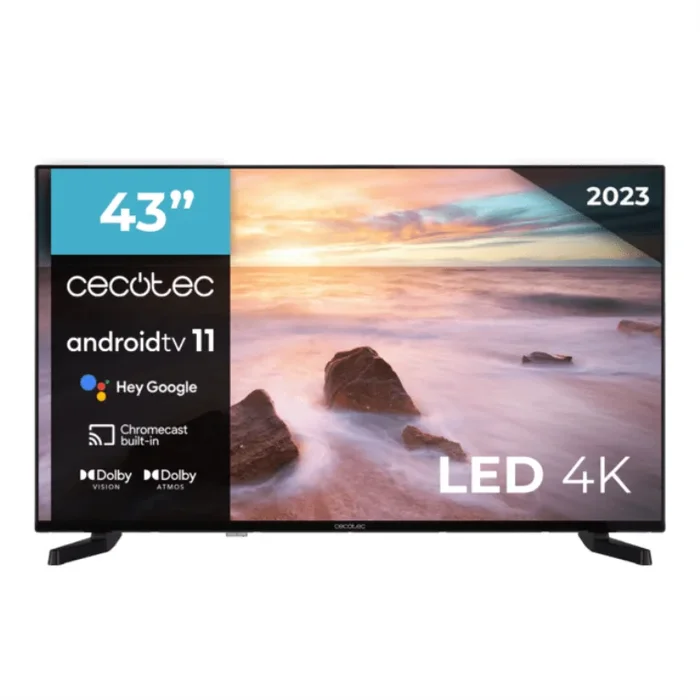 Cecotec 02592 Televisor 109,2 cm (43″) 4K Ultra HD Smart TV Negro