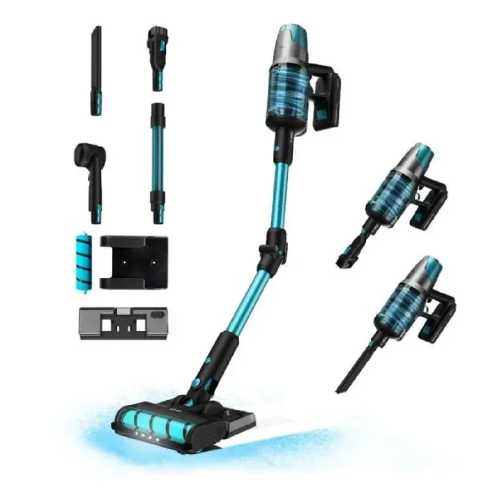 Cecotec Aspiradora sin Cable Escoba – Vertical Conga Rockstar 7500 Astral ErgoWet Animal T. 4 en 1, Potencia 680 W, 30 kPa, 90 Minutos de Autonomía, Cepillo Jalisco, 250 AW, Incluye Water Tank