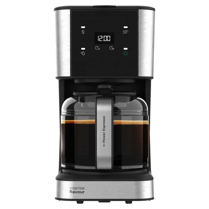 Cecotec Cafetera de Goteo Coffee 66 Drop & Touch, Potencia 950 W, 1.5 L, 12 Tazas, Panel táctil, Jarra de cristal, Temporizador 24h, 6 interruptores, Filtro de malla reutilizable