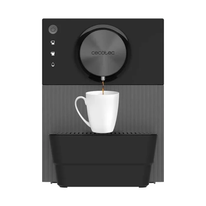 Cecotec Cafetera Superautomática Compacta Cremmaet Cube. 1350W, Sistema de Prensado de 10g, Sistema Pre-Infusión, 19 Bares, Sistema Thermoblock, 5 Niveles de Molienda, Panel de Control Táctil