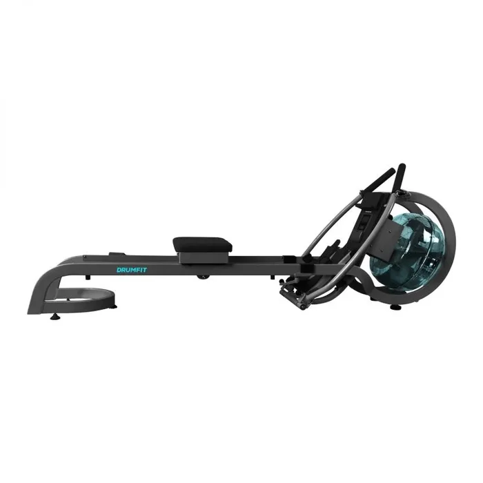 Cecotec Máquina de Remo de Agua Drumfit Rower 10000 Neptuno. Tanque de Agua 13 litros de Capacidad, Sillín Ajustable, Peso Máximo de 135 Kg, Pantalla LCD. Soporte para Dispositivos.