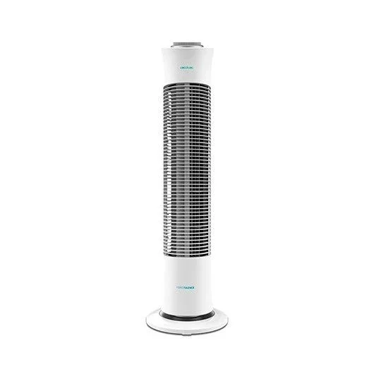 Cecotec Ventilador de Torre EnergySilence 6090 Skyline. 30» (76cm) de Altura, Oscilante, Motor de Cobre, 3 Velocidades, Temporizador 2 Horas, 45 W