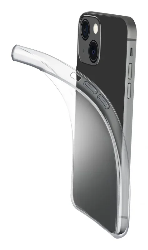 cellularline | Fine – iPhone 14 | Carcasa de goma blanda – Ultra fina y transparente