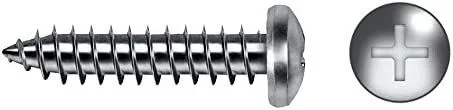Celo 939197981 – Tornillo Rosca Chapa Din 7981 Cabeza Alomada Impronta Ph Diámetro 3,9X19 Mm Cincado, 500 Unidades