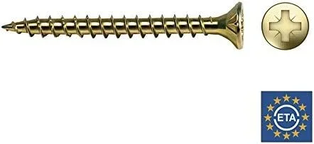 Celo 9B330Vlox – Tornillo para Madera Velox Cabeza Avellanada Impronta Pz Diámetro 3X30, Bicromatado, 500 Unidades