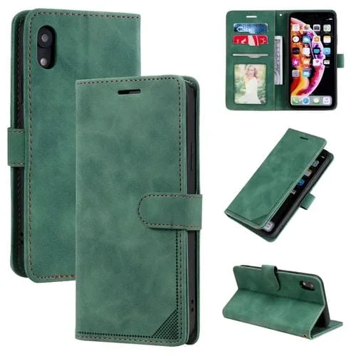 Cepillo Anti-Robo de la Piel para iPhone Xr (Verde)
