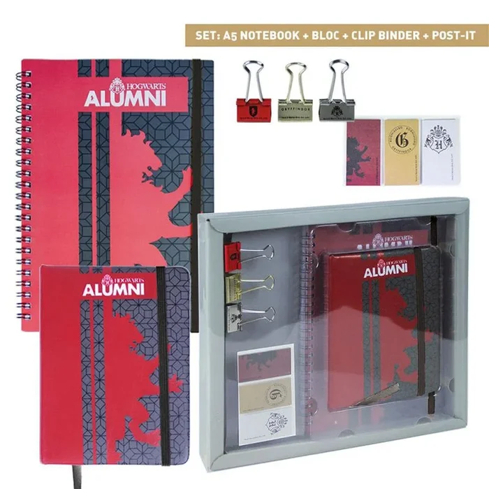 Cerdá – Set de Papeleria Premium con Cuaderno, Libreta A5, Notas Adhesivas y Clips Metálicos