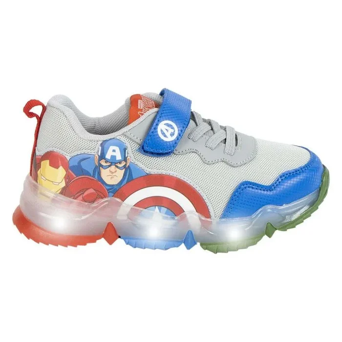 CERDÁ LIFE’S LITTLE MOMENTS Deportiva Niños con Luces LED Interactivas Avengers Suela TPR, Zapatillas, Rosa y Azul, 27 EU