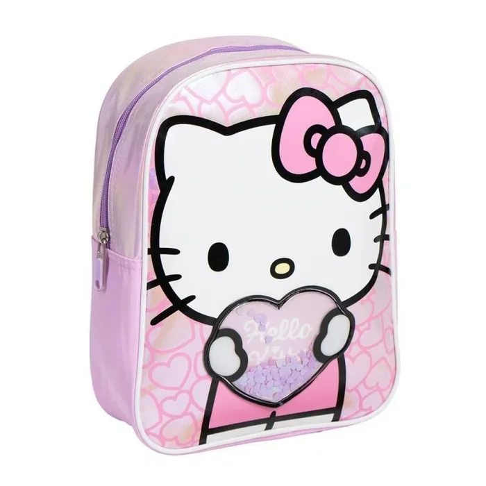 CERDÁ LIFE’S LITTLE MOMENTS Mochila Infantil Personaje Aplicaciones Hello Kitty Medidas 22.0×28.0x9.0 cm s, Unisex niños, Mod. 35