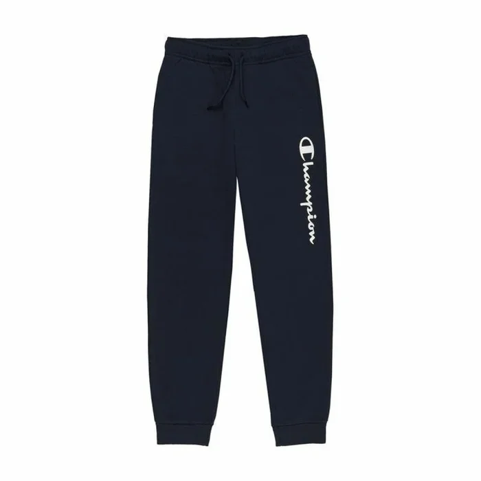 Champion American Classics-Ultra Light Fall Fleece C-Logo Rib Cuff Pantalones Deportivos, Azul (Marino), 11-12 Años para Niñas