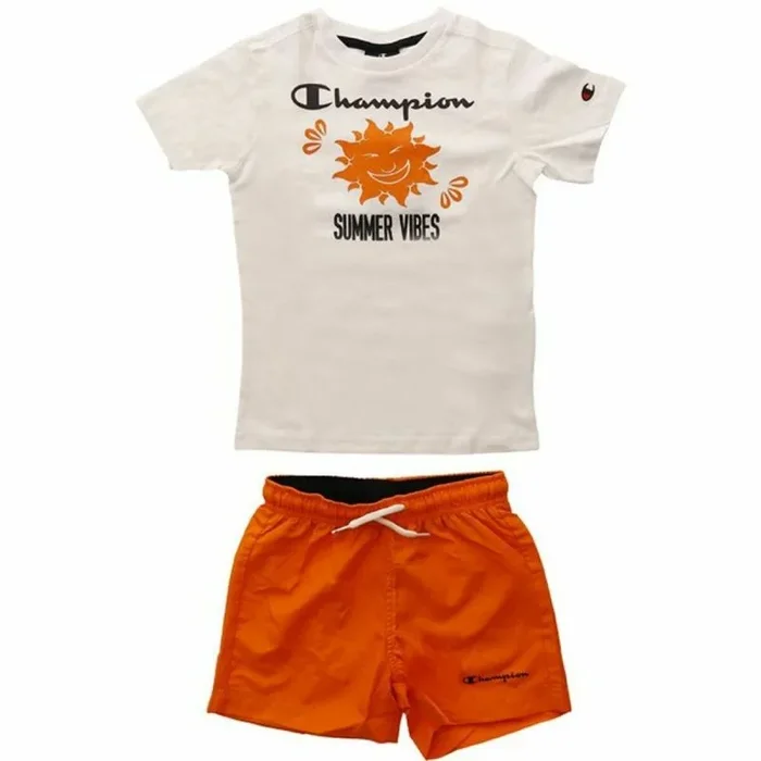 Champion Set 306050, WW001-Blanco/Naranja, 13-14 Años