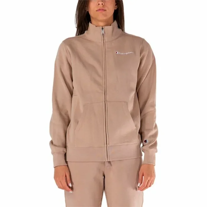 Champion Sudadera de invierno para mujer, con cremallera completa, 117532, camel, S