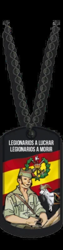 Chapa militar Albainox Legión, impresión 3D, dimensiones 2,8 x 5 cm