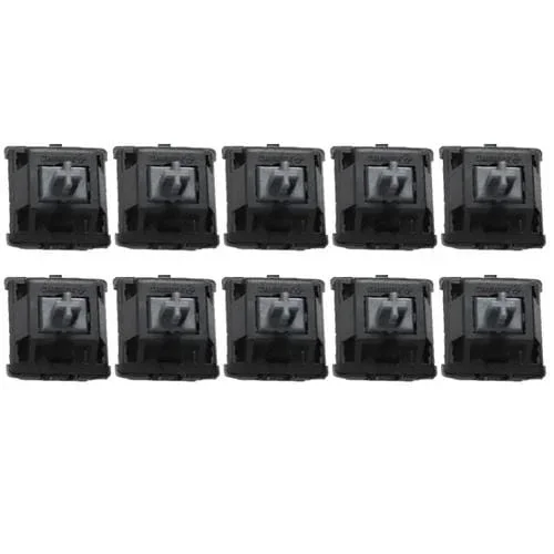 Cherry MX Switch Lineal Mute Eje para Teclado (Negro) (10 Unidades)