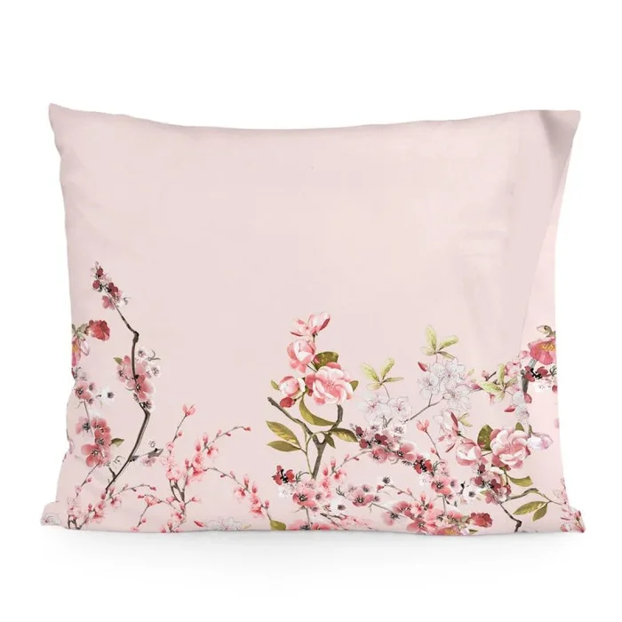 Chinoiserie Rose Funda Almohada Multicolor, 60×70 cm, 100% Algodón, Calidad de 150