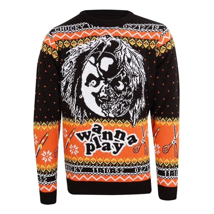 Chucky sweatshirt christmas jumper childs play talla l