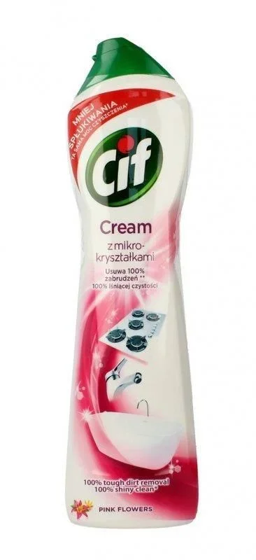 Cif cream pink flowers cleaner with micro-crystals 540 g