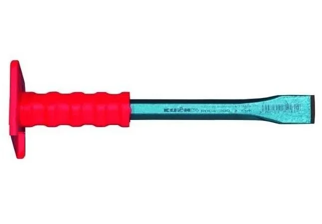 Cincel, Kuźnia, Cincel 250 mm perfil hexagonal, Con funda de goma, Herramienta para corte, Resistente, Mango ergonómico