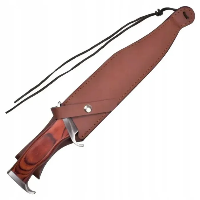 Cinema classic cc-h3 cuchillo rambo iii con funda de cuero 425 mm