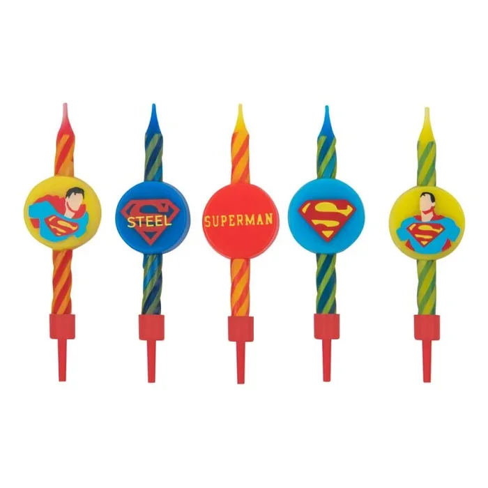 Cinereplicas DC Comics – Velas Superman (Set de 10) – Licencia Oficial