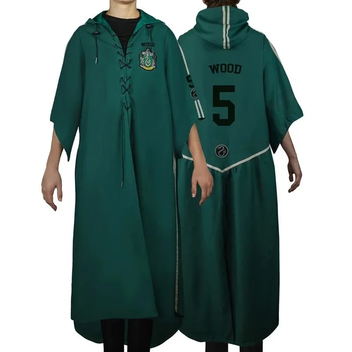 Cinereplicas Harry Potter – Capa Túnica de Quidditch Slytherin XS/Niños – Para personalizar – Licencia Oficial