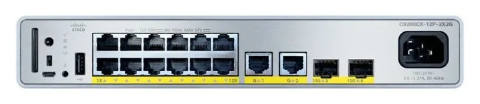 Cisco C9200CX-12P-2X2G-E switch Gestionado Gigabit Ethernet (10/100/1000) Energía sobre Ethernet (PoE)