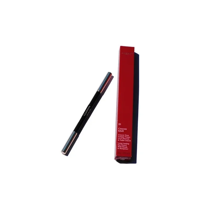 Clarins Crayon Khôl – Lápiz de ojos, color 01-carbon black, 1,5 gr