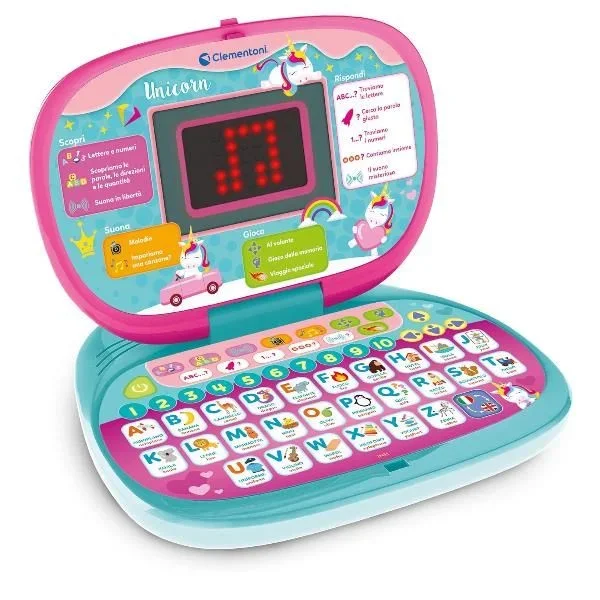 Clementoni Clemmy DOT Unicorn Ordenador portátil para niños
