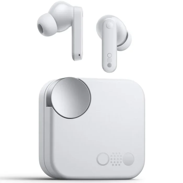 CMF by Nothing Buds – Auriculares inalámbricos, 42 dB ANC, Modo Transparencia, Tecnología Ultra Bass 2.0,Audio HD de Dirac,Resistencia Polvo y Agua IP54 y conexión de Doble Dispositivo – Gris Claro