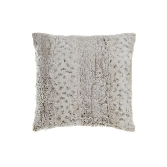 Cojín dkd home decor blanco beige cuadrada animal alpino selva 45 x 10 x 45 cm