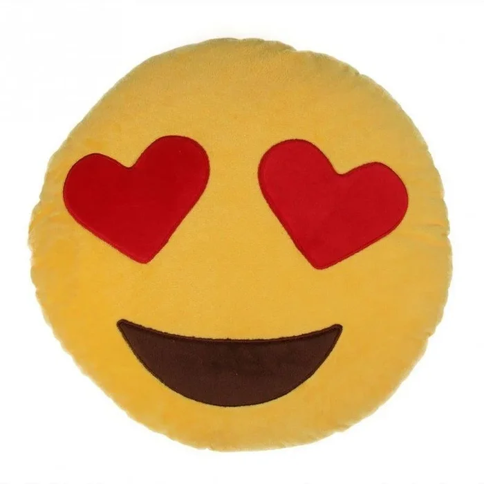 Cojín jocca emoji corazones