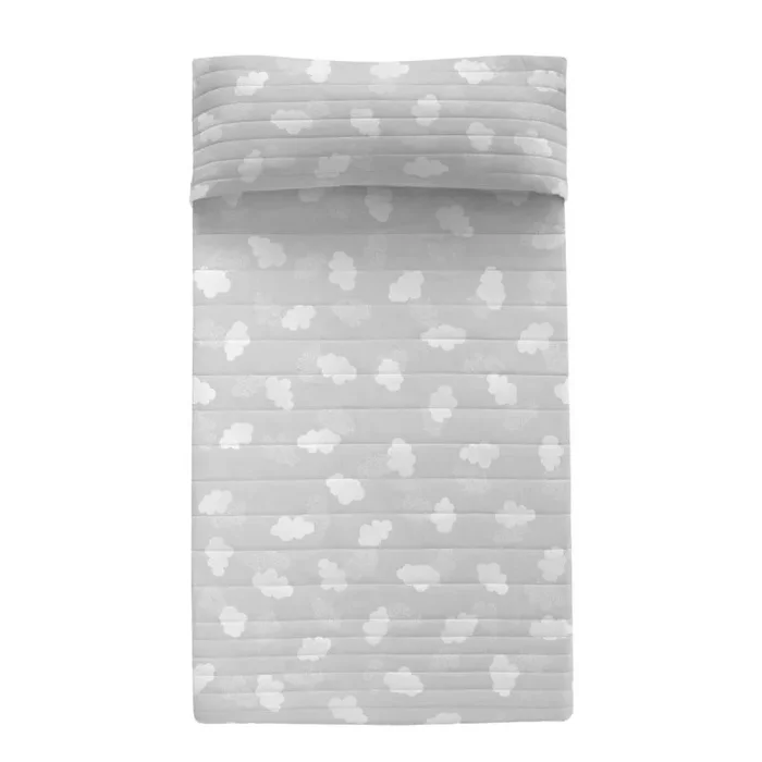 Colcha happyfriday basic kids gris 200 x 260 cm nubes