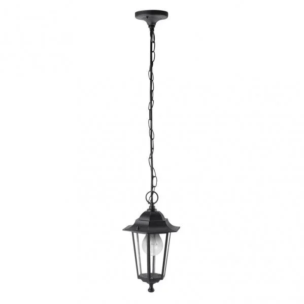 Colgante exterior aluminio auriga 1xe27 negro regx17x17 cm ip44