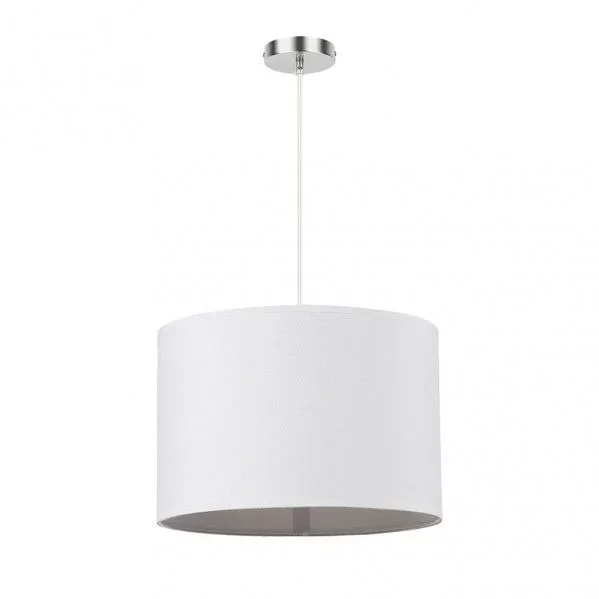 Colgante modelo CHANZA de pantalla blanca FABRILAMP