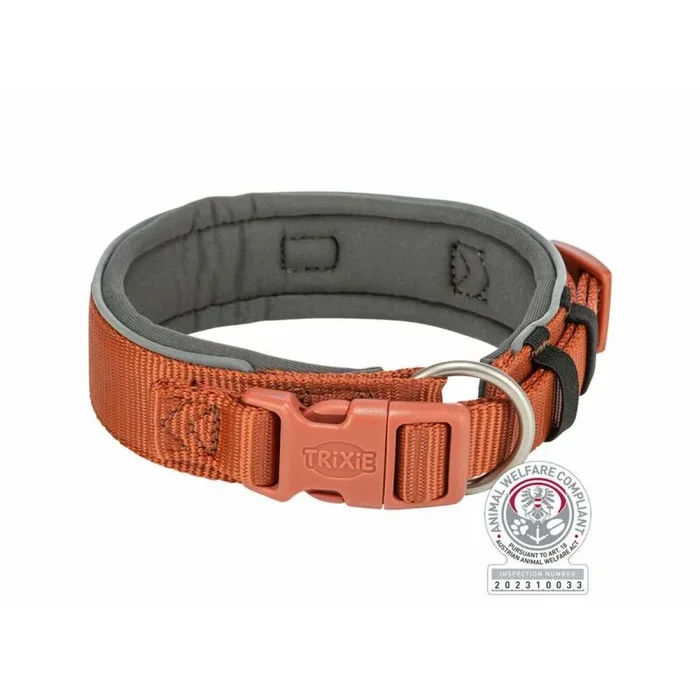Collar para Perro Trixie Premium Naranja Grafito M/L 40-48 cm – Marca: Trixie – EAN: 4053032677470
