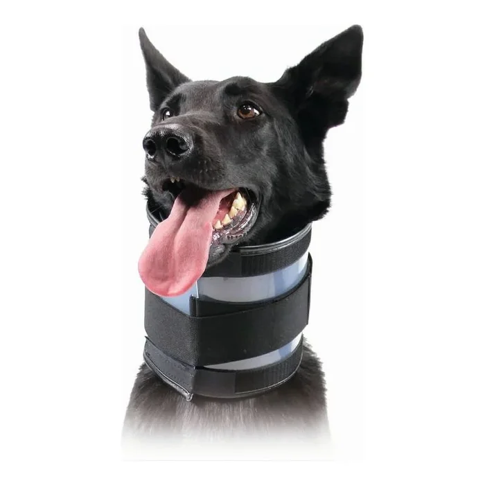 Collarín cervical para perros kvp negro (13-48 cm)