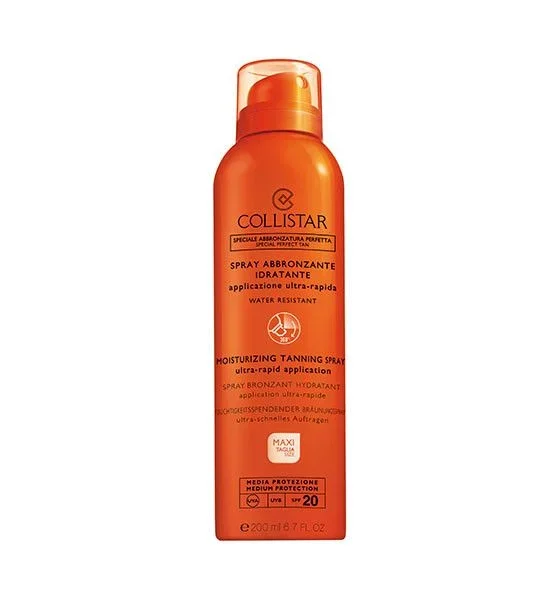 Collistar Moisturizing Tanning Spray SPF20 Protector solar en aerosol Cuerpo, rostro y pelo 20 Adultos