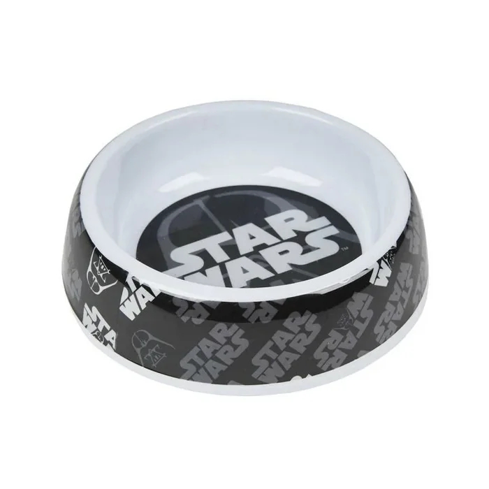 Comedero para perro star wars negro