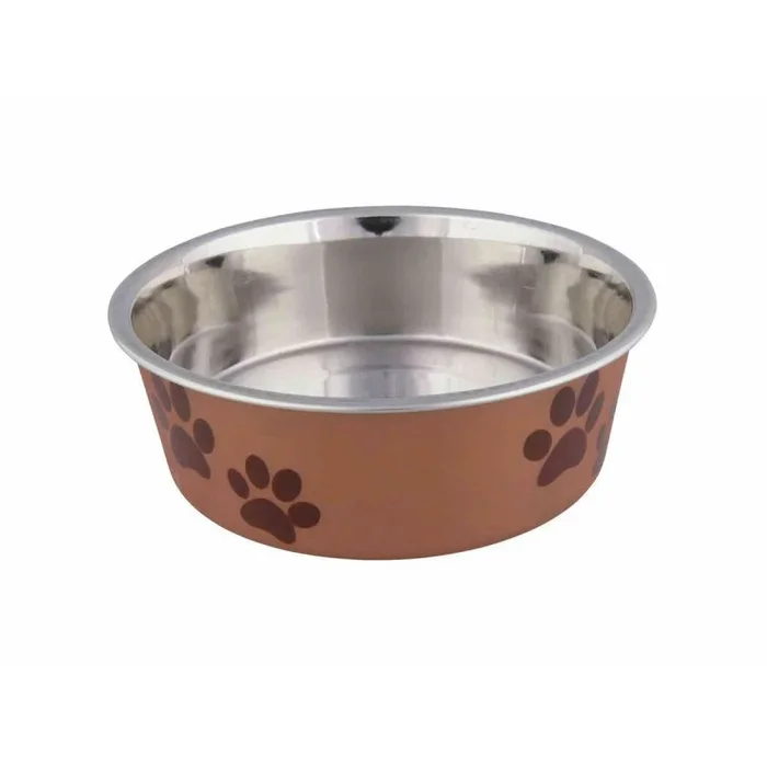 Comedero para perro trixie acero inoxidable ø 12 cm 300 ml