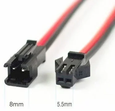 Conector 2 Vias Jst Macho-hembra 30cm Led904