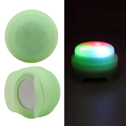 Conector de Pet Localización Tracker funda protectora de silicona con luz para AirTag (Verde)