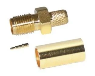 Conector SMA Hembra Inverso RG58 Pin Macho CRIMPAR