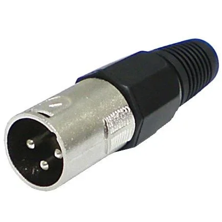 Conector XLR Macho 3Pin Tipo Neutrik