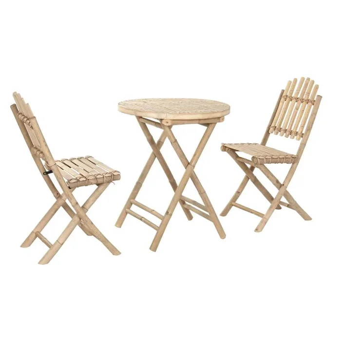 Conjunto de mesa con 2 sillas home esprit 61 x 61 x 73 cm