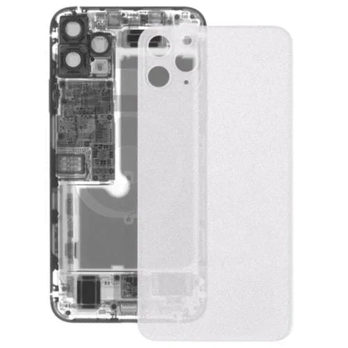 Contraportada Batería Vidrio Esmerilado Transparente Apple iPhone 11 Pro Max (Transparente)